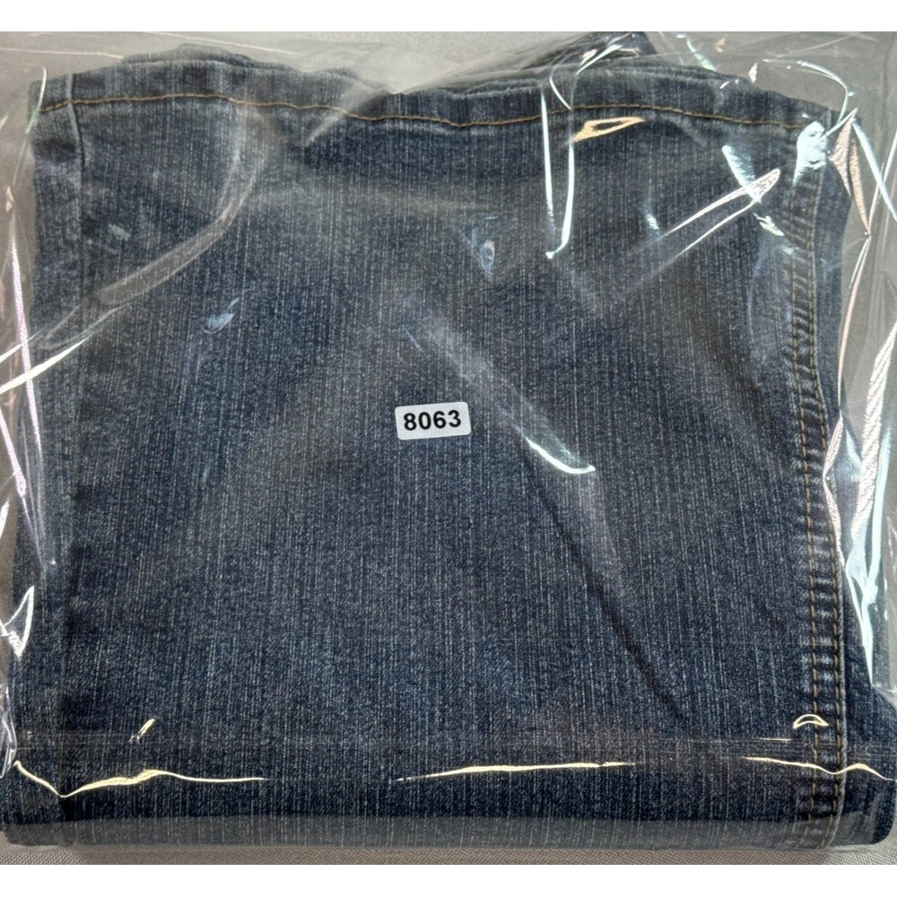 Angels Jeans Womens 5 Short Blue Flare Bootcut Stretch Low Rise Denim Pants - Picture 9 of 9